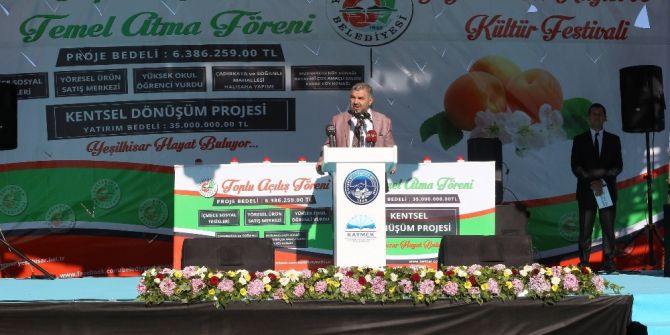 Başkan Çelik, Yeşilhisar’da Toplu Açılış Ve Temel Atma Törenine Katıldı