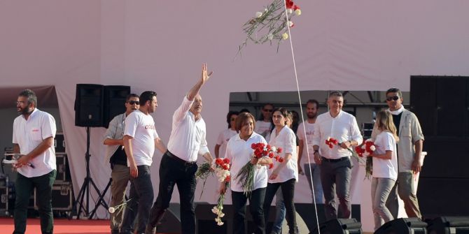 Chp’nin Lideri Kılıçdaroğlu’nun Yürüyüşü Maltepe Mitingiyle Sona Erdi