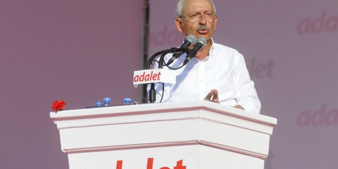 Kılıçdaroğlu Yürüyüşünü Maddelik ‘Adalet Çağrısı’ Metni İle Sonlandırdı