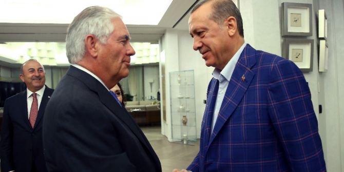 Cumhurbaşkanı Erdoğan, Abd Dışişleri Bakanı Tillerson’ı Kabul Etti