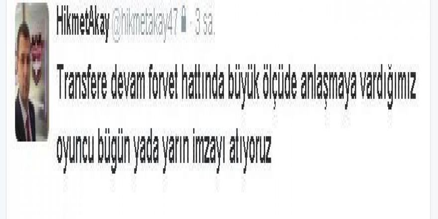 Gaziantepsporlu Yöneticiden Transfer Müjdesi