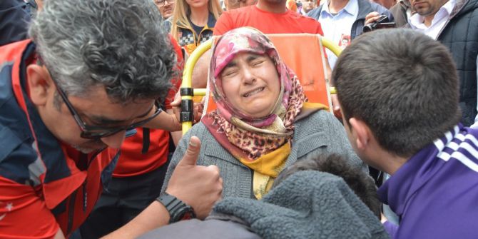 Şehit Eşinin Acısına Dayanamadı