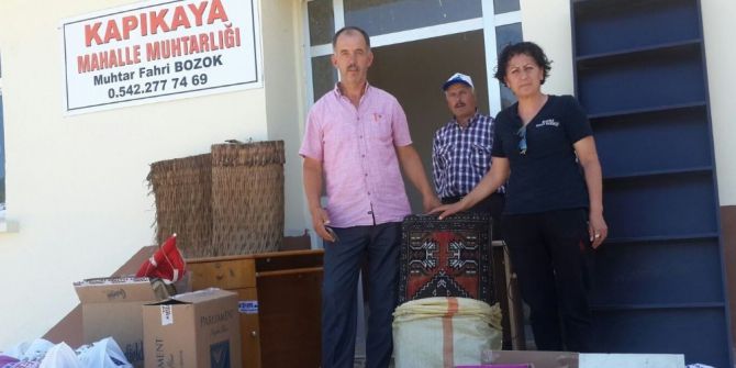 Bafra Umut Derneği Kapıkaya’ya Kütüphane Kurdu