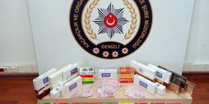 Denizli’de Sahte Para Ve Kaçak Sigara Operasyonu