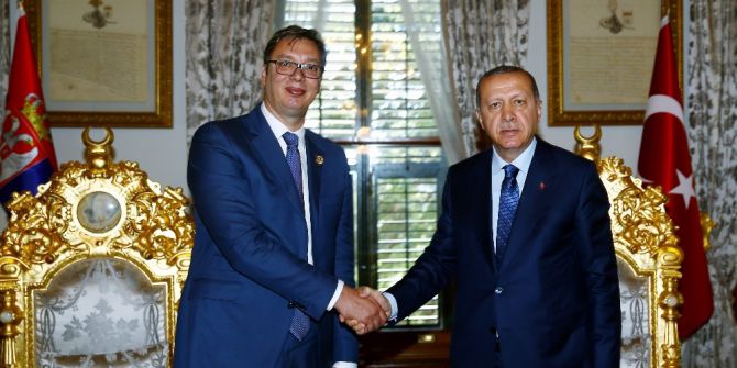 Cumhurbaşkanı Erdoğan Sırbistan Cumhurbaşkanı Vucic İle Görüştü