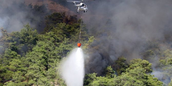 Otobüsten Ormana Sıçrayan Yangın Kontrol Altına Alındı