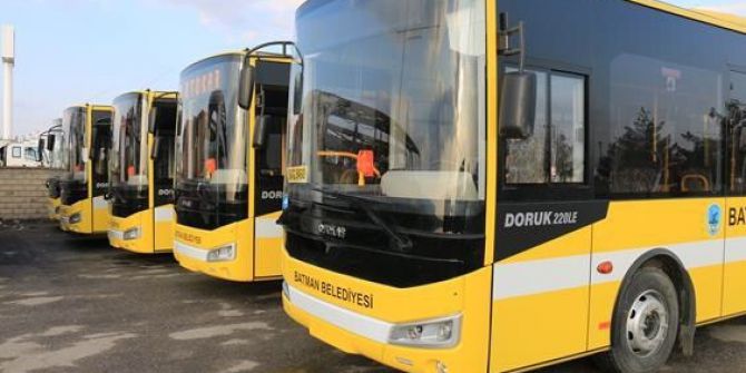 Batman’da 15 Temmuz’da Tüm Otobüsler Ücretsiz Hizmet Verecek