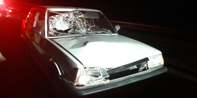 Otomobil Yaya Çarptı: 1 Yaralı