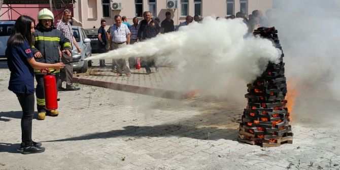 Hastanede Yangın Ve Kurtarma Tatbikatı