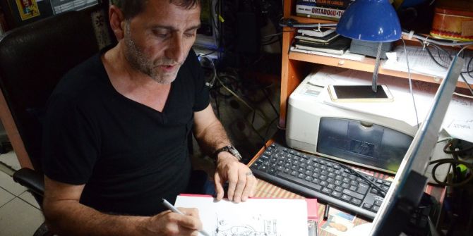 Kentin Sorunlarını Karikatürle Anlatıyor