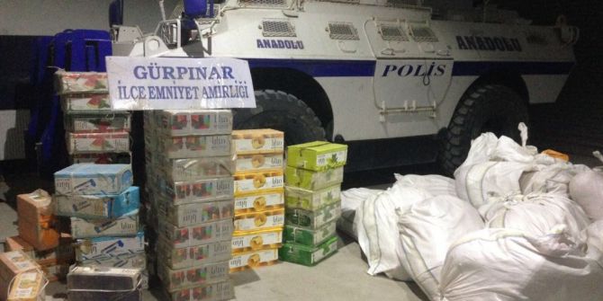 Van’da Kaçak Tütün Ele Geçirildi
