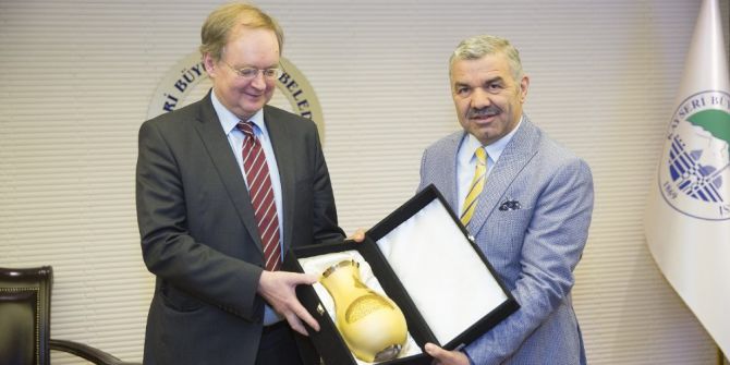 Ab Türkiye Delegasyonu Başkanı Berger, Başkan Çelik’i Ziyaret Etti