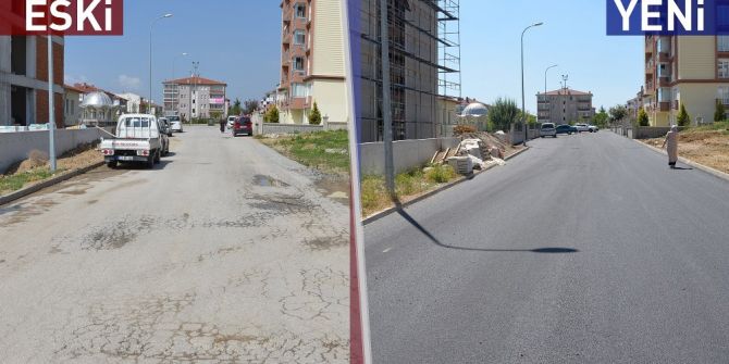 Bozüyük’te Sokaklar Asfaltlanarak Yenileniyor