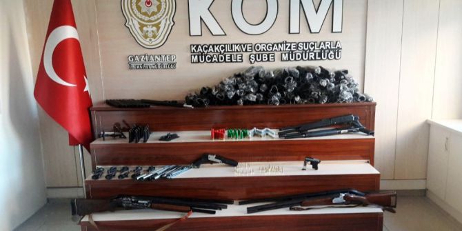 Gaziantep Polisinden Silah Kaçakçılarına Operasyon