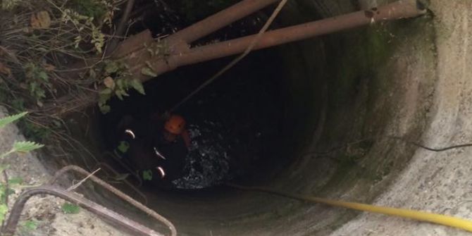 Başkent’te Kuyuya Düşen Koyunu İtfaiye Kurtardı