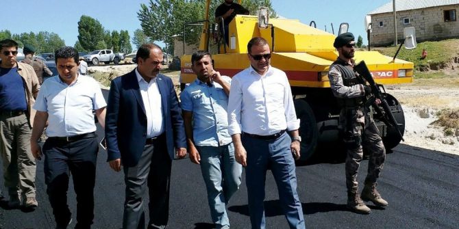 Erciş’te Yol Asfaltlama Çalışması