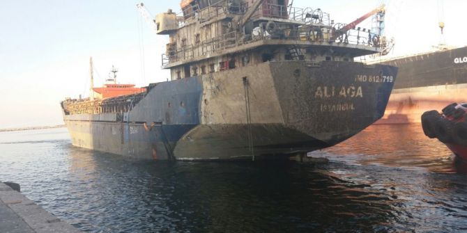 Ali Ağa Gemisi Tuzla’ya Çekildi