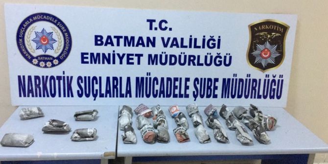 Batman’da İki Şahıs Üzerinde Uyuşturucu Madde Ele Geçirildi
