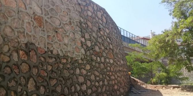 Hereke Anadolu Lisesi’nin İstinat Duvarı Tamamlandı