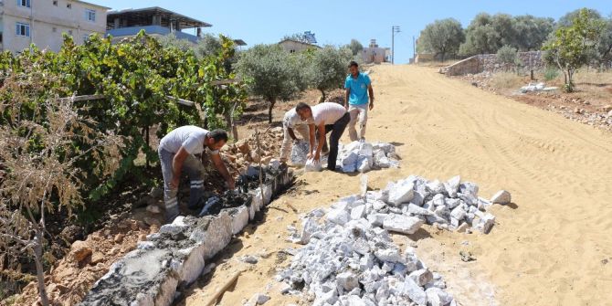 Germencik Belediyesi Ortaklar’da Üst Yapı Çalışmalarını Sürdürüyor
