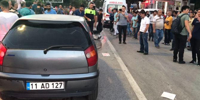 Motosiklet İle Otomobil Çarpıştı; 1 Yaralı