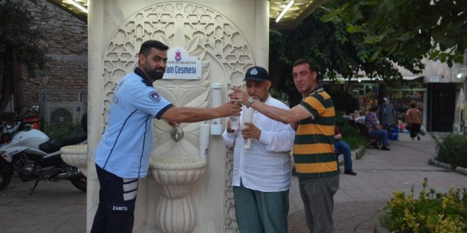 Şehzadeler İkram Çeşmeleriyle Serinliyor