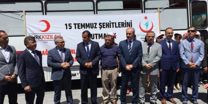 Niğde’de 15 Temmuz Şehitlerini Anma Demokrasi Ve Milli Birlik Günü Kan Bağış Kampanyası Başladı
