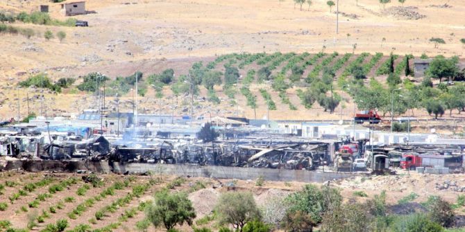 Askerlerin Kaldığı Konteynerlerde Soğutma Çalışmaları Sürüyor