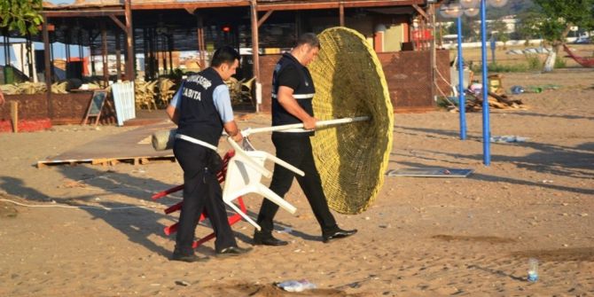 Büyükşehir’den Sarımsaklı Kumsalına Operasyon