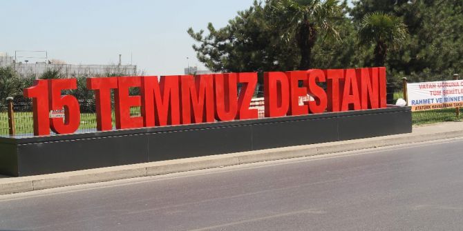 Atatürk Havalimanı’na "15 Temmuz Destanı" Yazısı Konuldu