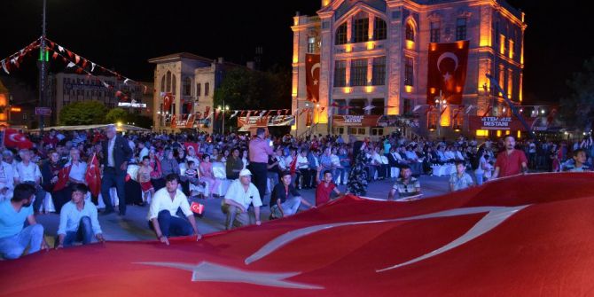 Aksaray’da 15 Temmuz Anma Etkinliği Sürüyor