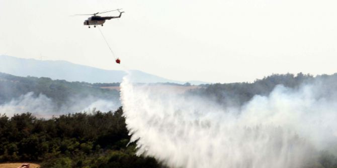 Tekirdağ’da 50 Hektar Ormanlık Alan Kül Oldu