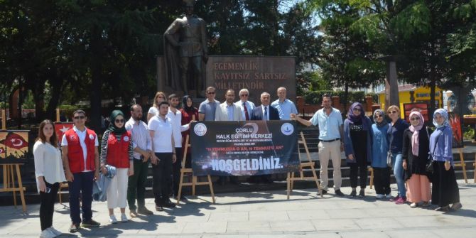 Çorlu Halk Eğitimi Merkezi’nden 15 Temmuz Sergisi