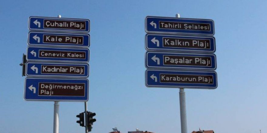 Plaj Ve Mesire Alanları Gösteren Tabelaların Montajı Yapıldı