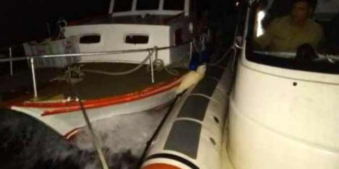 Çanakkale Boğazı’nda Tekne Arızalandı