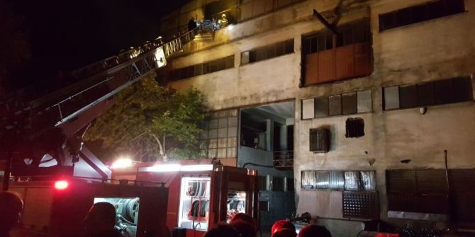 Kahramanmaraş’ta Fabrika Yangını