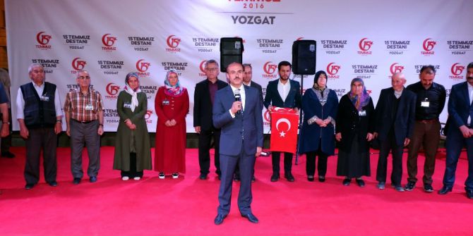 Yozgat’ta Şehit Yakınları Cumhurbaşkanı Erdoğan’a Türk Bayrağı Gönderdi