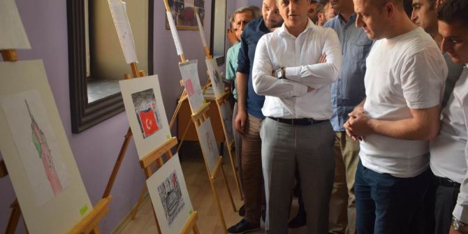 Mutki’de 15 Temmuz Resim Sergisi