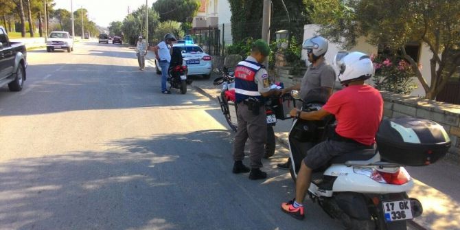 Jandarmadan Motosiklet Denetimi