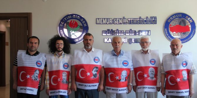 Memur-sen Üyeleri 15 Temmuz Yürüyüşü’nde Şehitlerin Fotoğraflarını Taşıyacak