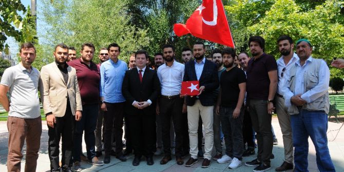 Şehit Ailelerinden Alınan Bayrakları 15 Temmuz’da Cumhurbaşkanına Götürecek Olan Gençler Uğurlandı