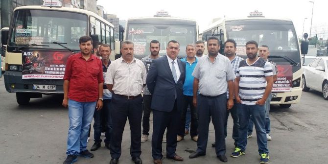 Minibüsçüler 15 Temmuz’da Vatandaşları Bedava Taşıyacak