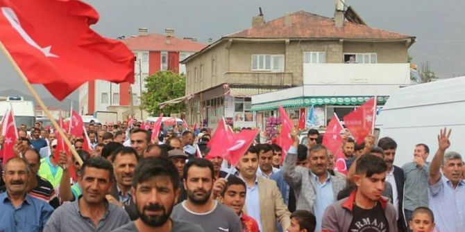 Saray İlçesinde ‘15 Temmuz’ Yürüyüşü