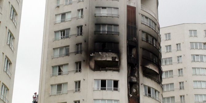 Ümraniye’de Lüks Sitede Korkutan Yangın