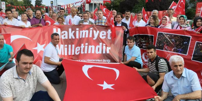 Fatih Bölgesi Kamu Hastaneleri Birliği Genel Sekreterliği “Demokrasi Nöbeti”ne Başladı