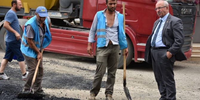 Başkan Albayrak, Yol Yapım Çalışmalarını Denetledi
