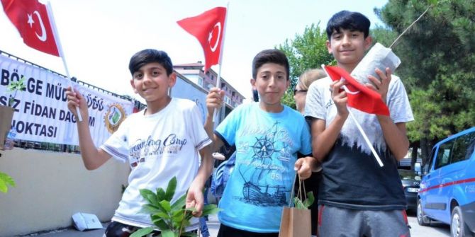 15 Temmuz Şehitleri Ve Gazileri Anısına Fidan Dağıttılar