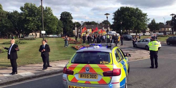 İngiltere’de Terör Örgütü Pkk Yandaşlarından Provokatif Eylem