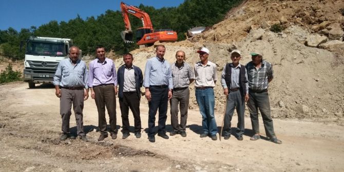 Hisarcık İl Genel Meclisi Üyeleri Yol Çalışmalarını İnceledi