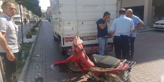 Kula’da Motosiklet Kazası: 1 Yaralı